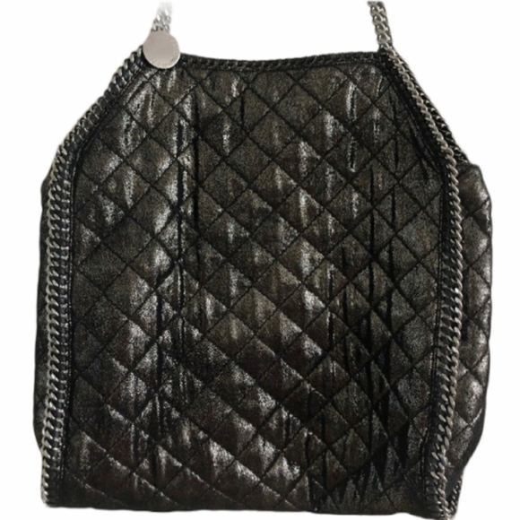 Stella McCartney Falabella Quilted Gunmetal - Picture 2 of 12